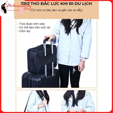 Cốp Đựng Đồ Makeup và Nail MS 388 Size Lớn Đeo Chéo 2 Vai Phân Ngăn Tiện Lợi 7 Cốp Đựng Đồ Makeup và Nail MS 388 Size Lớn Đeo Chéo 2 Vai Phân Ngăn Tiện Lợi 7