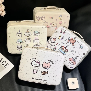 Cốp Đựng Mỹ Phẩm Trang Điểm có Gương, Túi Makeup Du Lịch Xách Tay - Giá 138k 2 Cốp Đựng Mỹ Phẩm Trang Điểm có Gương, Túi Makeup Du Lịch Xách Tay - Giá 138k 2