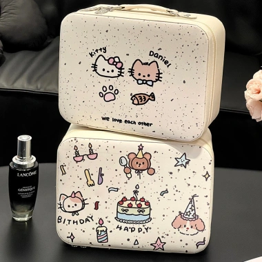 Cốp Đựng Mỹ Phẩm Trang Điểm có Gương, Túi Makeup Du Lịch Xách Tay - Giá 138k