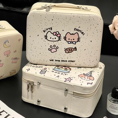 Cốp Đựng Mỹ Phẩm Trang Điểm có Gương, Túi Makeup Du Lịch Xách Tay - Giá 138k 5 Cốp Đựng Mỹ Phẩm Trang Điểm có Gương, Túi Makeup Du Lịch Xách Tay - Giá 138k 5