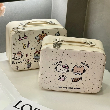 Cốp Đựng Mỹ Phẩm Trang Điểm có Gương, Túi Makeup Du Lịch Xách Tay - Giá 138k