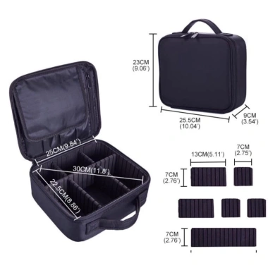 Cốp Vải Trang Điểm & Đựng Đồ Nail, Phun Xăm - Vali Xách Tay Chuyên Nghiệp 2 Ngăn, Nhiều Size, Giá 159.000 4