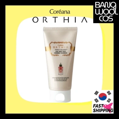 Coreana Sữa rửa mặt tạo bọt vàng hồng ORTHIA Collagen 24K 120ml - Giảm còn 200k, da sáng mịn Coreana Sữa rửa mặt tạo bọt vàng hồng ORTHIA Collagen 24K 120ml - Giảm còn 200k, da sáng mịn