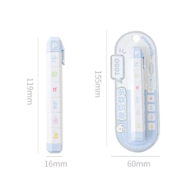 CORSAKI Tem nhật ký, Bút niêm phong 6 mẫu, Phim hoạt hình tự chìm, Con dấu - 101.200₫ 4