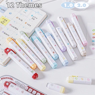 CORSAKI Tem nhật ký, Bút niêm phong 6 mẫu, Phim hoạt hình tự chìm, Con dấu - 101.200₫ 9
