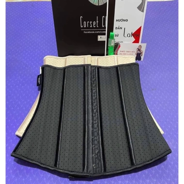 Corset chuẩn Đai nịt bụng 25 xương thông hơi Hy Lạp kèm thước dây 300.000 VND