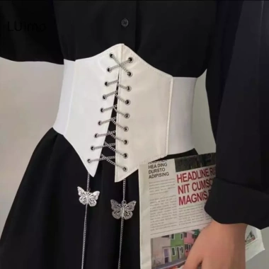 Corset nữ gợi cảm LUImo Gothic dây xích giảm béo, shaper đường cong - 96.580₫ 6