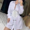 Corset nữ gợi cảm LUImo Gothic dây xích giảm béo, shaper đường cong - 96.580₫ 7
