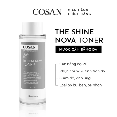 Cosan The Shine Nova Toner 150ml - Nước cân bằng da, làm sạch, phục hồi hệ vi sinh, giảm giá 219k