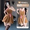 Cosplay Gấu Bông Nâu Cổ Yếm Đẹp - Váy Ngủ Lông Mềm, Hầu Gái Maid Nơ Caro BIKI HOUSE N891 129k 6