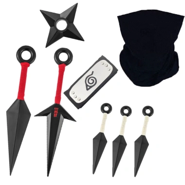 Cosplay Halloween Naruto: Mặt nạ Kakashi, Kunai LX, bảo vệ trán Konoha - Giá 117.431 VND
