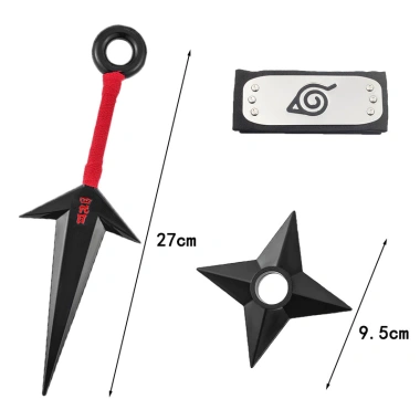 Cosplay Halloween Naruto: Mặt nạ Kakashi, Kunai LX, bảo vệ trán Konoha - Giá 117.431 VND 4