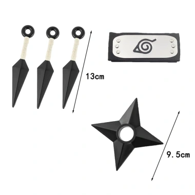 Cosplay Halloween Naruto: Mặt nạ Kakashi, Kunai LX, bảo vệ trán Konoha - Giá 117.431 VND 5
