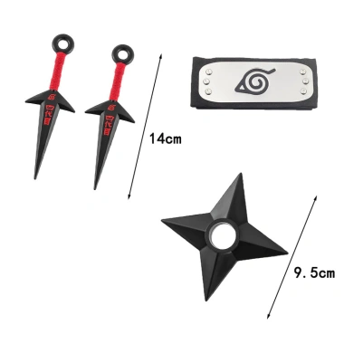 Cosplay Halloween Naruto: Mặt nạ Kakashi, Kunai LX, bảo vệ trán Konoha - Giá 117.431 VND 7