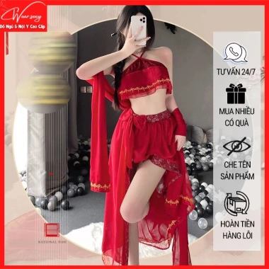 Cosplay Hán Phục Nữ In Họa Tiết Ngọt Ngào Quyến Rũ - Đồ Ngủ & Nội Y Cao Cấp 2.585
