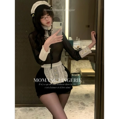 Cosplay Hầu Gái Dáng Ôm Body, Phụ Kiện Sexy Mơ Màng, Váy Ngủ Gợi Cảm, Giá 268k 3