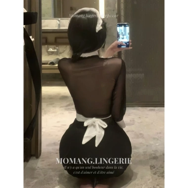Cosplay Hầu Gái Dáng Ôm Body, Phụ Kiện Sexy Mơ Màng, Váy Ngủ Gợi Cảm, Giá 268k 5