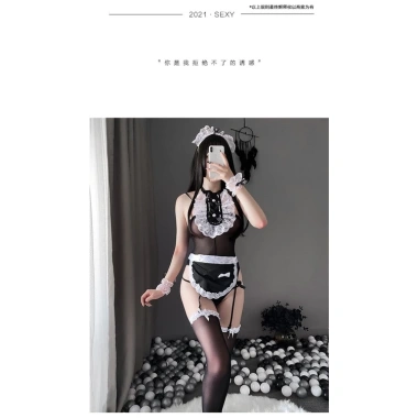 Cosplay Hầu Gái Maid Đen Body Suit Ren Siêu Gợi Cảm - Giá Ưu Đãi 199.000₫ 3