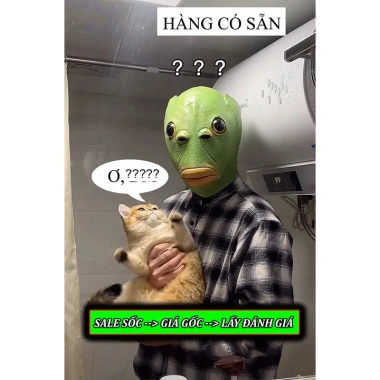 Cosplay Hoá Trang Đầu Ếch, Đầu Chó, Đầu Ngựa Hài Hước Halloween – 30.000₫ (Giảm)