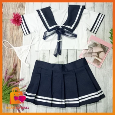Cosplay học sinh Nhật Bản sexy – Đồ ngủ, tặng tất trắng hoặc đen, chỉ 63.000₫