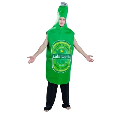 Cosplay Người Lớn Nam Trang Phục Bia Xanh - Bia Chai & Bia Ly cho Halloween