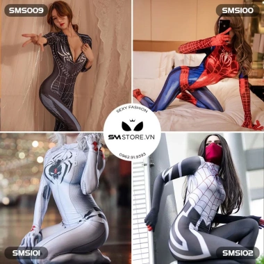 Cosplay Người Nhện Ôm Body Sexy Khóa Kéo Hở Đáy - Hỏa Tốc SMS009 Giá 122k