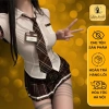 Cosplay Nữ Sinh DN103 – Váy Ngủ Sexy Kèm Cà Vạt Huy Hiệu, Giá 140k 3