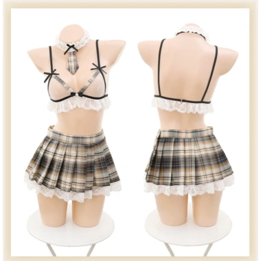 Cosplay Nữ Sinh Nhật Bản JK Sexy - Váy Ngủ 2 Dây, Cà Vạt Gợi Cảm, 222.130₫ 4