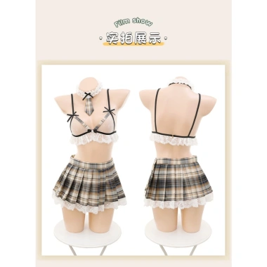 Cosplay Nữ Sinh Nhật Bản JK Sexy - Váy Ngủ 2 Dây, Cà Vạt Gợi Cảm, 222.130₫ 9