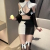 Cosplay nữ tu sĩ ôm body tôn dáng xẻ ngực - Set ngủ Valak Halloween cao cấp BIKI N897 4