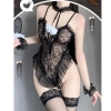 Cosplay thỏ ren lưới 3 màu đính bông Bad Bunny – bodysuit hở lưng sexy, giá 169.750₫ 9