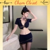 Cosplay Tiếp Viên Hàng Không Gợi Cảm - Đồng Phục Xanh Navy Sang Trọng, Ôm Dáng - Giá 139k 3