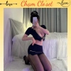Cosplay Tiếp Viên Hàng Không Gợi Cảm - Đồng Phục Xanh Navy Sang Trọng, Ôm Dáng - Giá 139k 5
