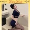 Cosplay Tiếp Viên Hàng Không Gợi Cảm - Đồng Phục Xanh Navy Sang Trọng, Ôm Dáng - Giá 139k 9