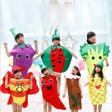 Cosplay Trái Cây Dâu Dứa Halloween cho bé - Hóa trang tiệc, sân khấu, ngày trẻ em, giá 65.339₫ 9