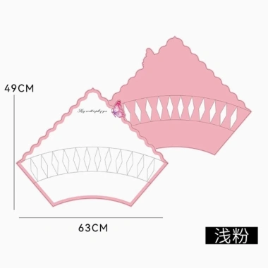 Cốt Bìa Tam Giác Bướm 5 chiếc 50x63,5cm - Cố định bó hoa sáp phong cách mới, giá chỉ 31.000đ