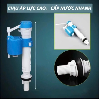 Cột cấp nước đa năng xanh/xám - Cụm van cao cấp cho bồn cầu, chịu áp lực cao, cấp nước nhanh, giảm giá 30.900đ