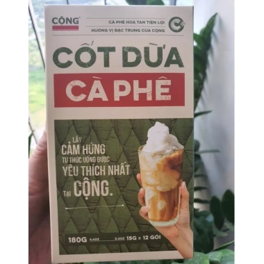 Cốt Dừa Cà Phê Hòa Tan CỘNG Cafe - Hương vị dừa thơm ngọt, giảm còn 52.999₫