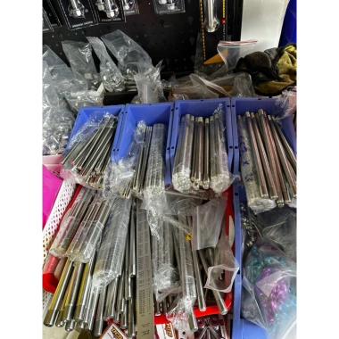 Cốt gấp inox304 v2 cho xe điện Pega, Cap A, 133, Xmen – kèm long đền đỏ, chỉ 159.000đ