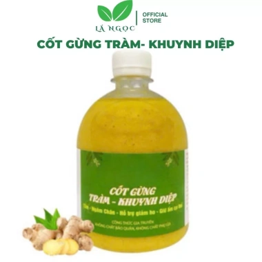 Cốt Gừng Tràm Khuynh Diệp Lá Ngọc Ngâm Chân 500ml - Giữ ấm, lưu thông khí huyết, giảm giá 23%
