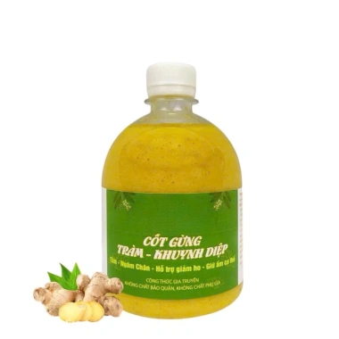 Cốt Gừng Tràm Khuynh Diệp Lá Ngọc Ngâm Chân 500ml - Giữ ấm, lưu thông khí huyết, giảm giá 23%