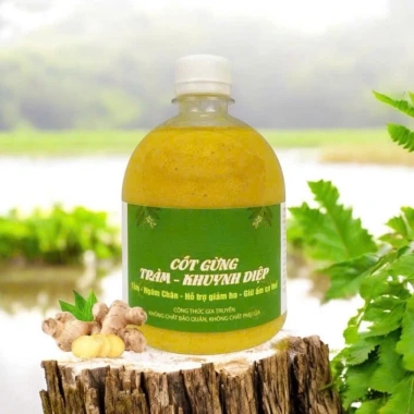Cốt Gừng Tràm Khuynh Diệp Lá Ngọc Ngâm Chân 500ml - Giữ ấm, lưu thông khí huyết, giảm giá 23%