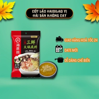 Cốt lẩu Haidilao đủ vị ngày mới - Chuẩn vị Trung Hoa, Giá chỉ 42.000 VND 13 Cốt lẩu Haidilao đủ vị ngày mới - Chuẩn vị Trung Hoa, Giá chỉ 42.000 VND 13