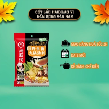 Cốt lẩu Haidilao đủ vị ngày mới - Chuẩn vị Trung Hoa, Giá chỉ 42.000 VND 14 Cốt lẩu Haidilao đủ vị ngày mới - Chuẩn vị Trung Hoa, Giá chỉ 42.000 VND 14