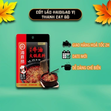 Cốt lẩu Haidilao đủ vị ngày mới - Chuẩn vị Trung Hoa, Giá chỉ 42.000 VND 18 Cốt lẩu Haidilao đủ vị ngày mới - Chuẩn vị Trung Hoa, Giá chỉ 42.000 VND 18