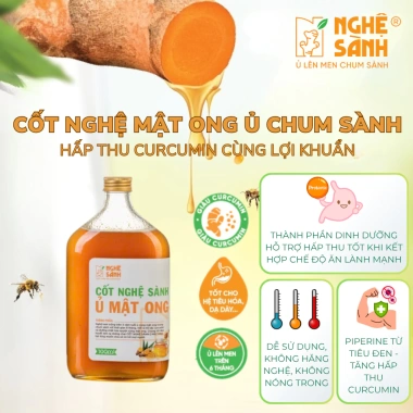 Cốt Nghệ Sành ủ mật ong 100ml Curcumin cao tăng cường miễn dịch giá chỉ 90.000₫
