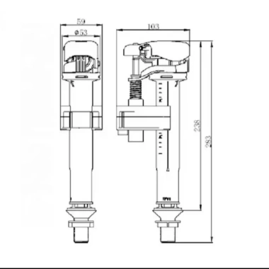 Cột phao và van phao cấp nước bồn cầu 275.384 VND : Giá rẻ, lắp đặt nhanh 6