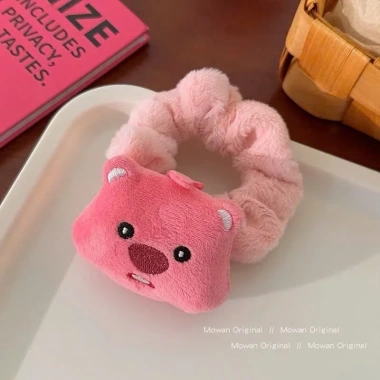Cột tóc gấu nhồi bông Loopy màu Hồng - Siêu yêu, giá chỉ 15.000đ giảm từ 18.150đ