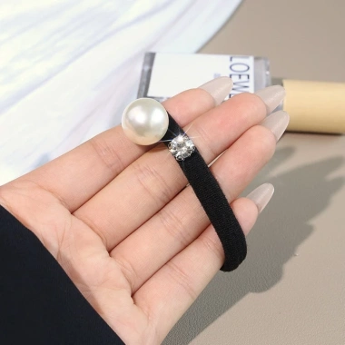 Cột tóc hạt đen Y2K - phụ kiện tóc nữ cá tính, kẹp nơ thời trang, giá 22.500đ 9