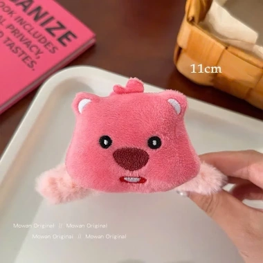 Cột tóc kẹp tóc gấu nhồi bông Loopy màu Hồng - Phụ kiện siêu yêu, chỉ 14.900₫
